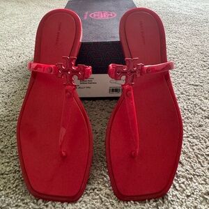 Tory Burch Roxanne Jelly Red Women's Sandals sz 9